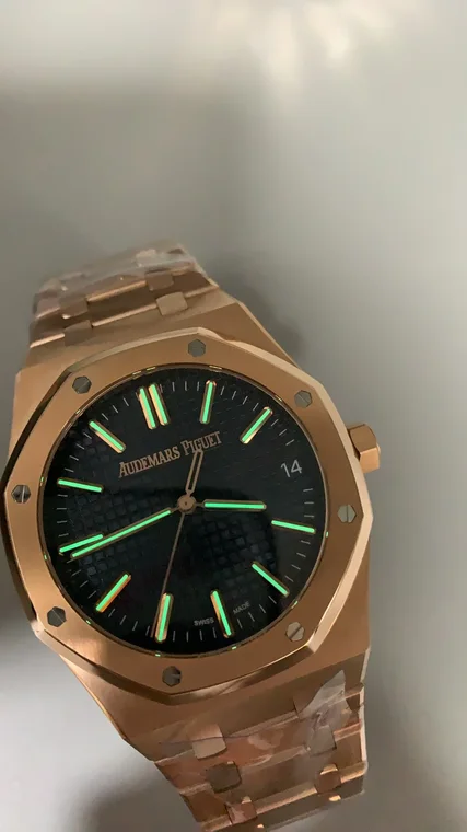 Audemars Piguet Rose Gold Blue Dial 15510