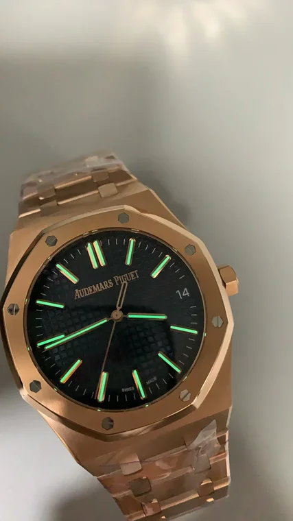 Audemars Piguet Rose Gold Blue Dial 15510