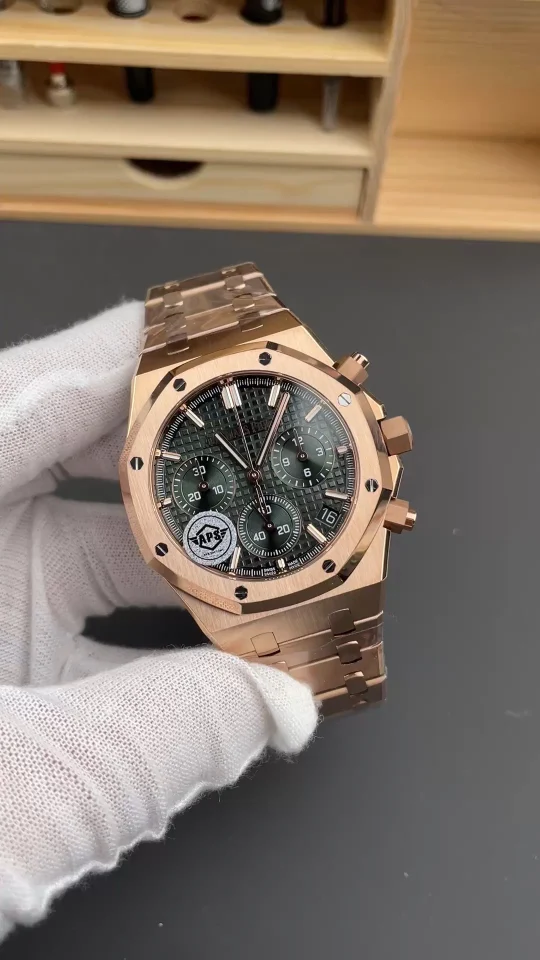Audemars Piguet Rose Gold Green Dial 26240 41mm