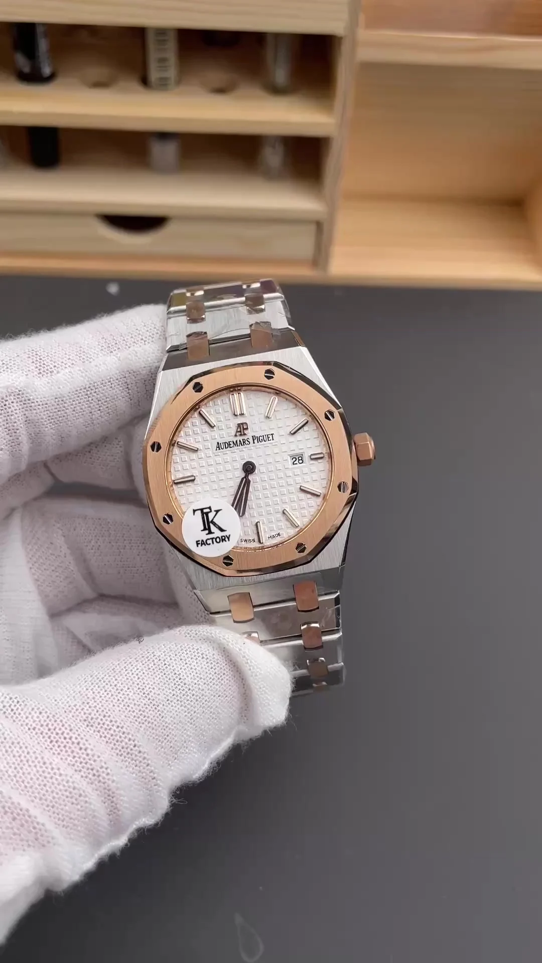Audemars Piguet Rose Gold White Dial