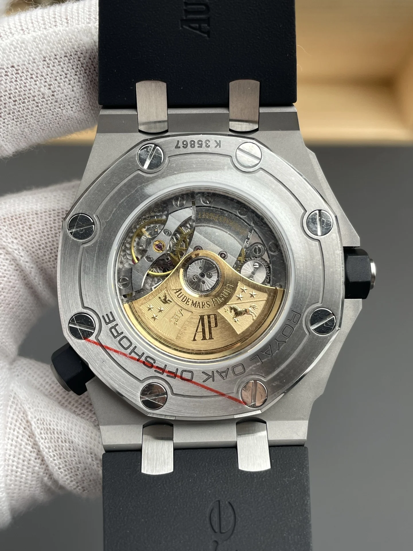 Audemars Piguet Royal Oak 15710 42mm — photographed off the sweep