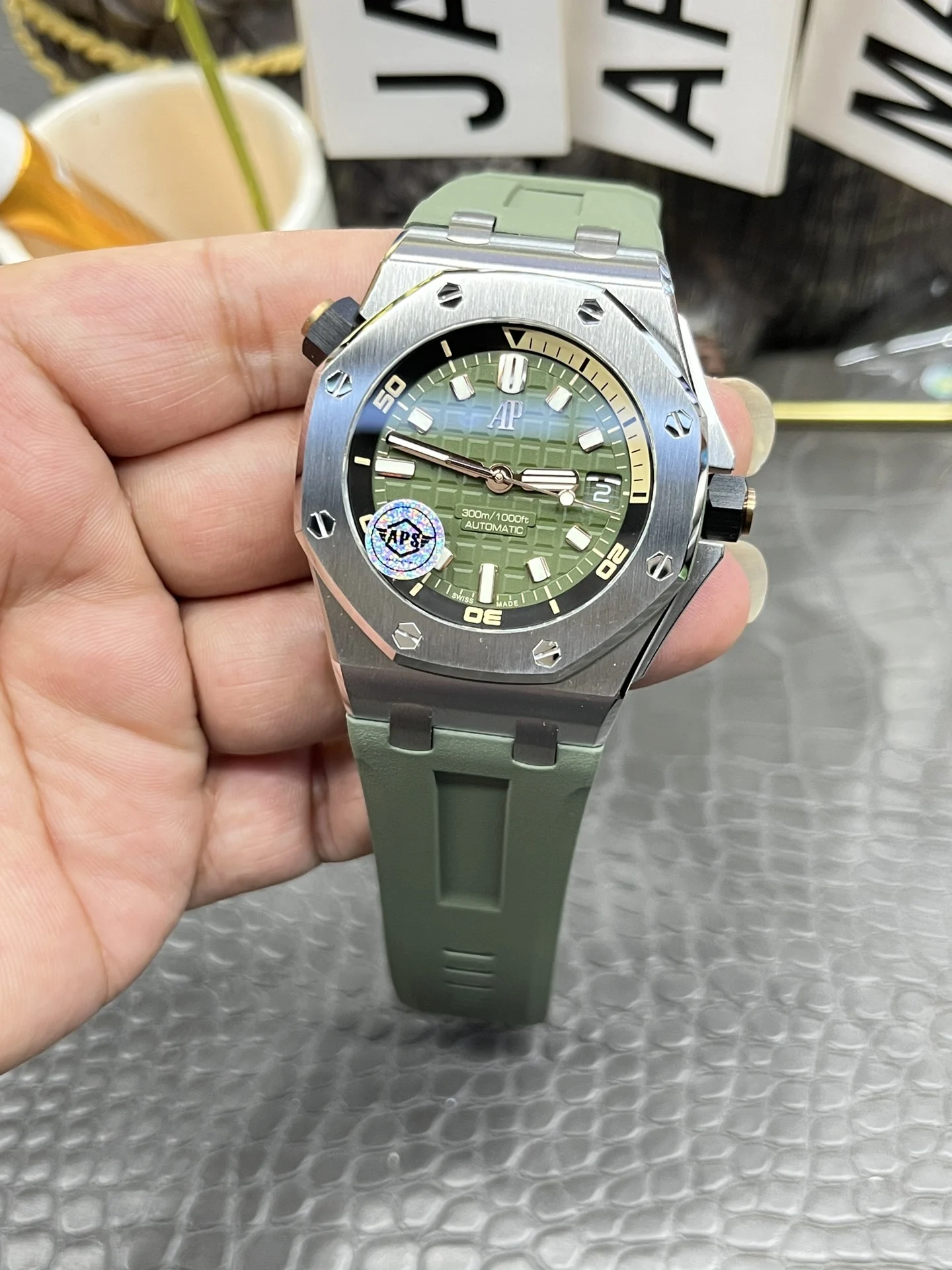 Audemars Piguet Royal Oak 15720ST — photographed off the sweep