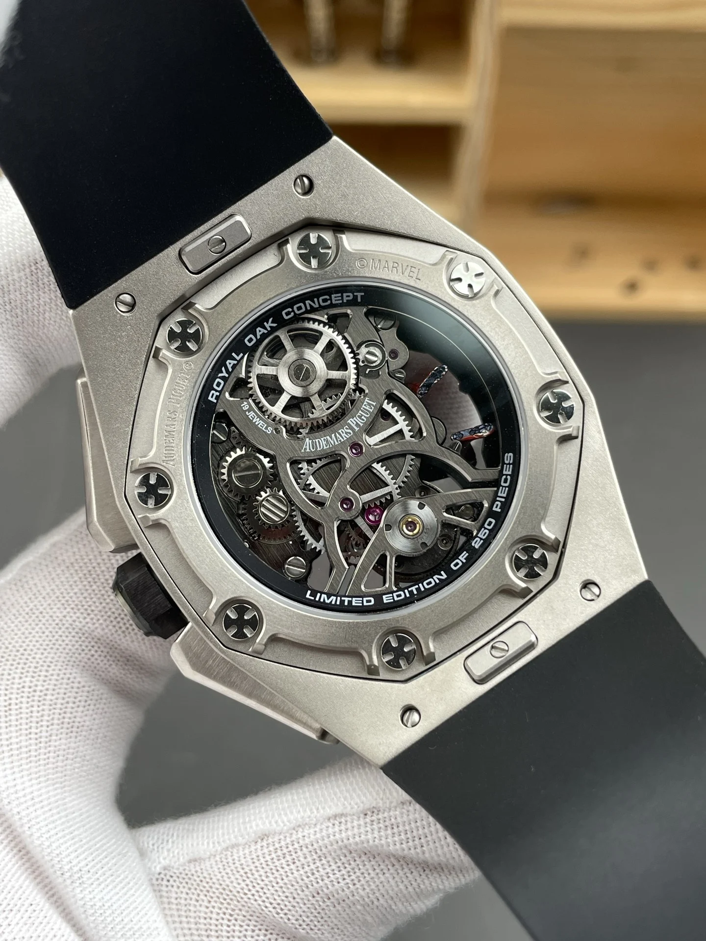 Audemars Piguet Royal Oak Concept Tourbillon 26631 42mm — photographed off the sweep