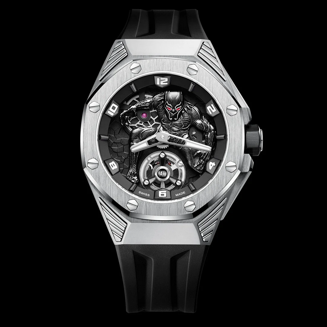 Audemars Piguet Royal Oak Concept Tourbillon White Gold Black Dial 26620 42mm — photographed off the sweep