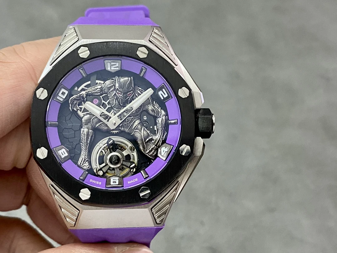 Audemars Piguet Royal Oak Concept Tourbillon White Gold Black Dial 26620 42mm — photographed off the sweep
