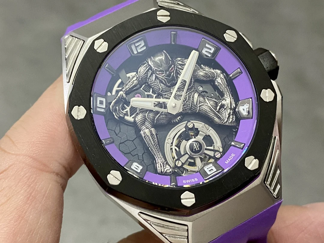 Audemars Piguet Royal Oak Concept Tourbillon White Gold Black Dial 26620 42mm — photographed off the sweep