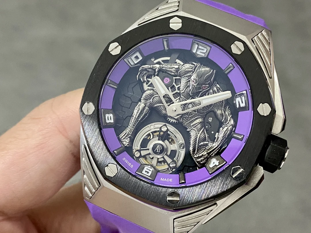 Audemars Piguet Royal Oak Concept Tourbillon White Gold Black Dial 26620 42mm — photographed off the sweep