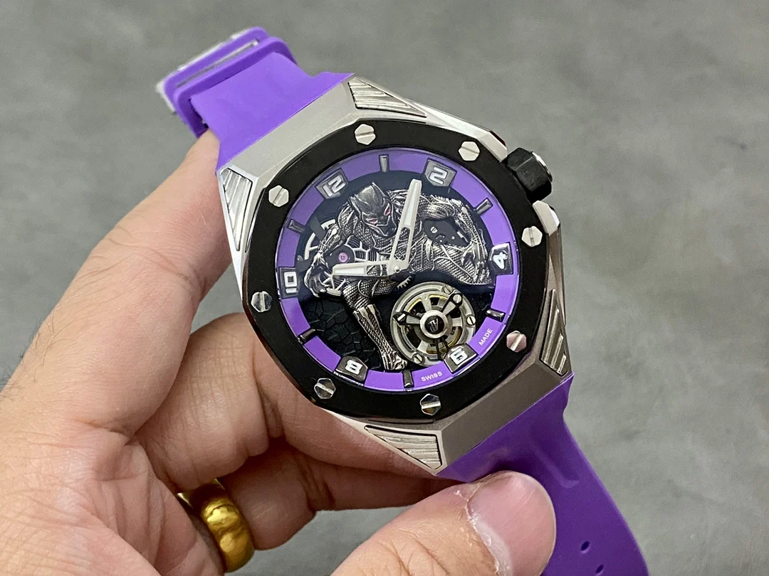 Audemars Piguet Royal Oak Concept Tourbillon White Gold Black Dial 26620 42mm — photographed off the sweep