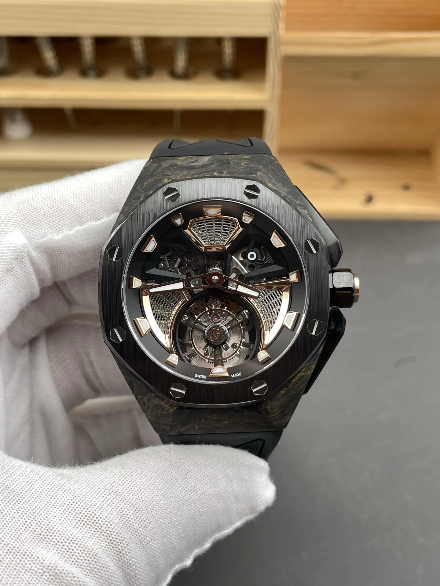 Audemars Piguet Royal Oak Concept Tourbillon — photographed off the sweep