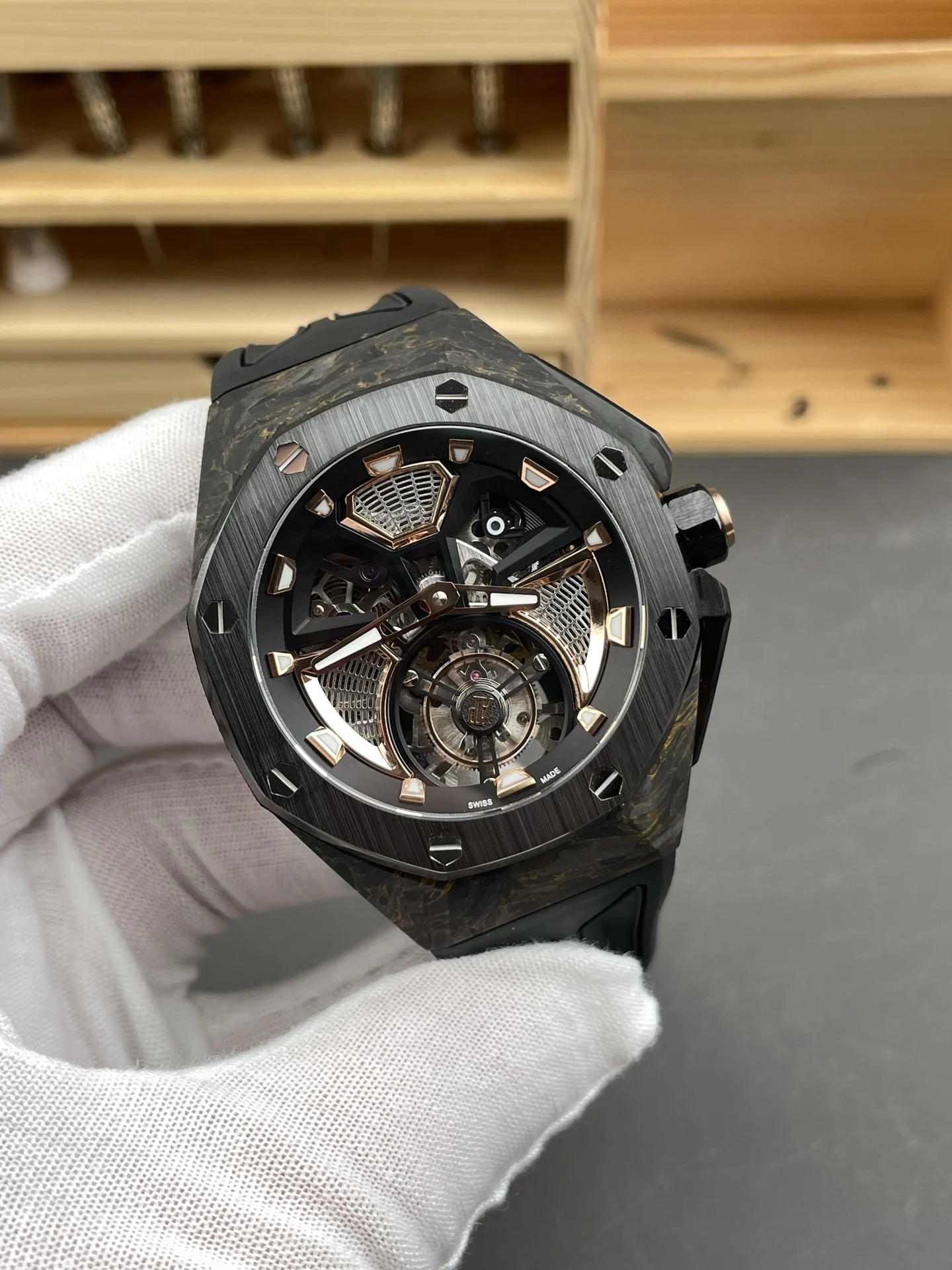 Audemars Piguet Royal Oak Concept Tourbillon — photographed off the sweep