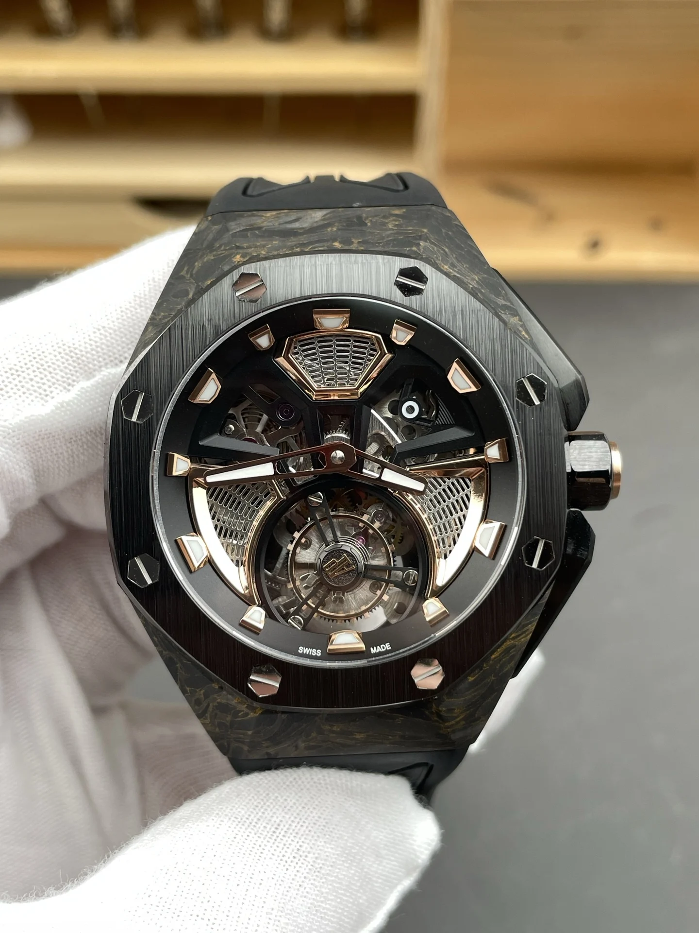 Audemars Piguet Royal Oak Concept Tourbillon — photographed off the sweep