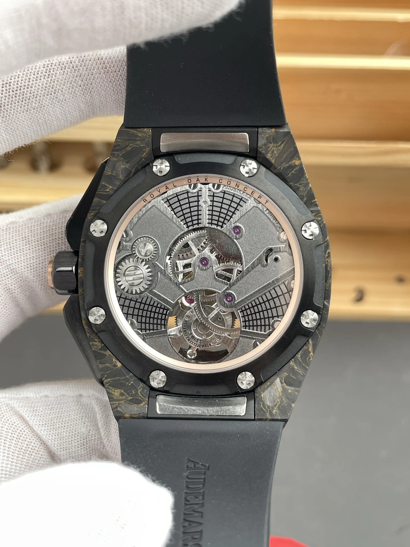 Audemars Piguet Royal Oak Concept Tourbillon — photographed off the sweep