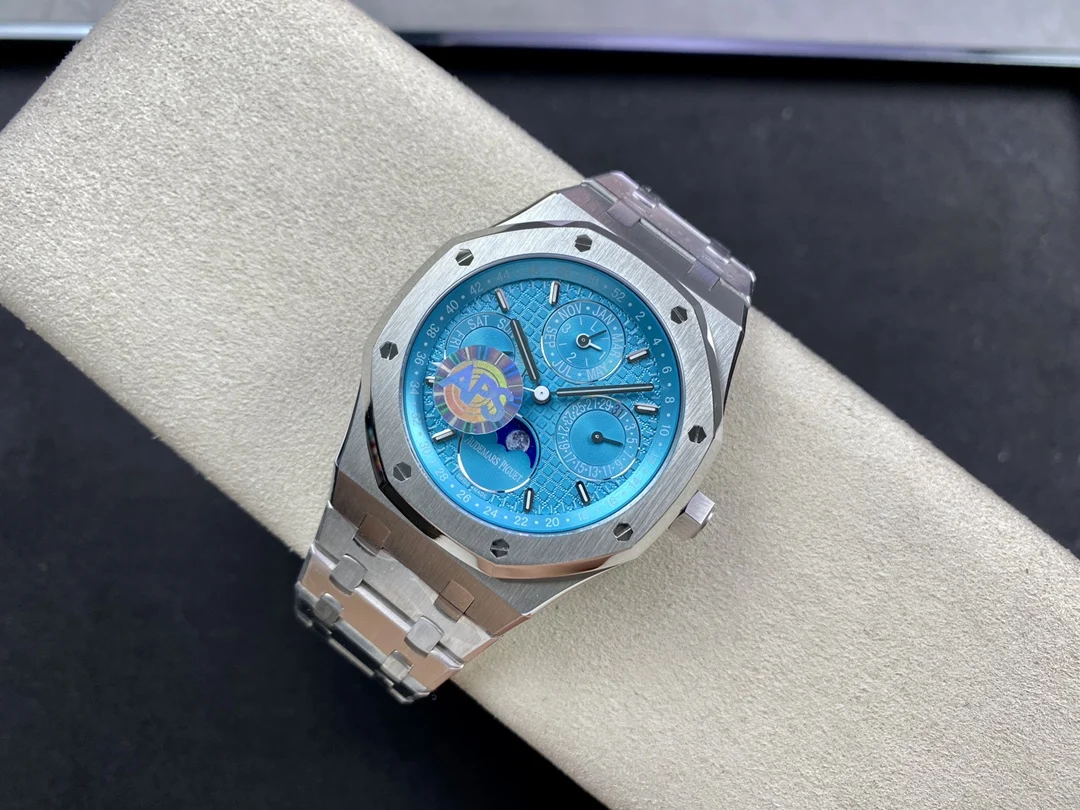Audemars Piguet Royal Oak Moon Phase 26574 — photographed off the sweep