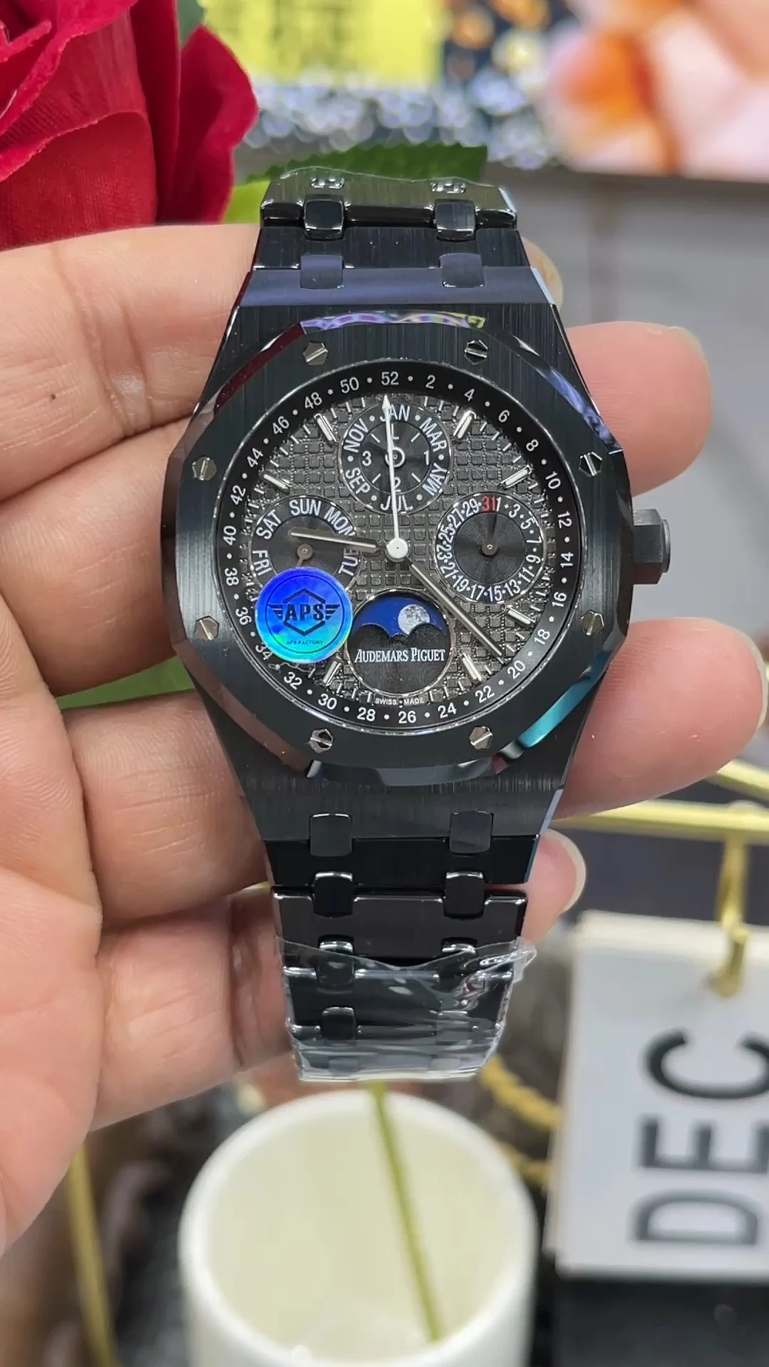 Audemars Piguet Royal Oak Moon Phase Ceramic Black Dial 26579 41mm