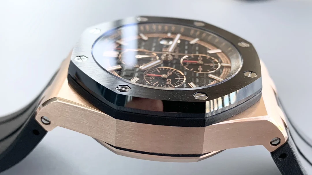 Audemars Piguet Royal Oak Offshore Ceramic — photographed off the sweep