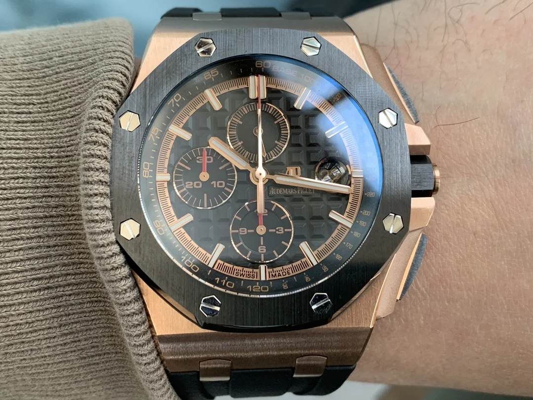Audemars Piguet Royal Oak Offshore Ceramic — photographed off the sweep