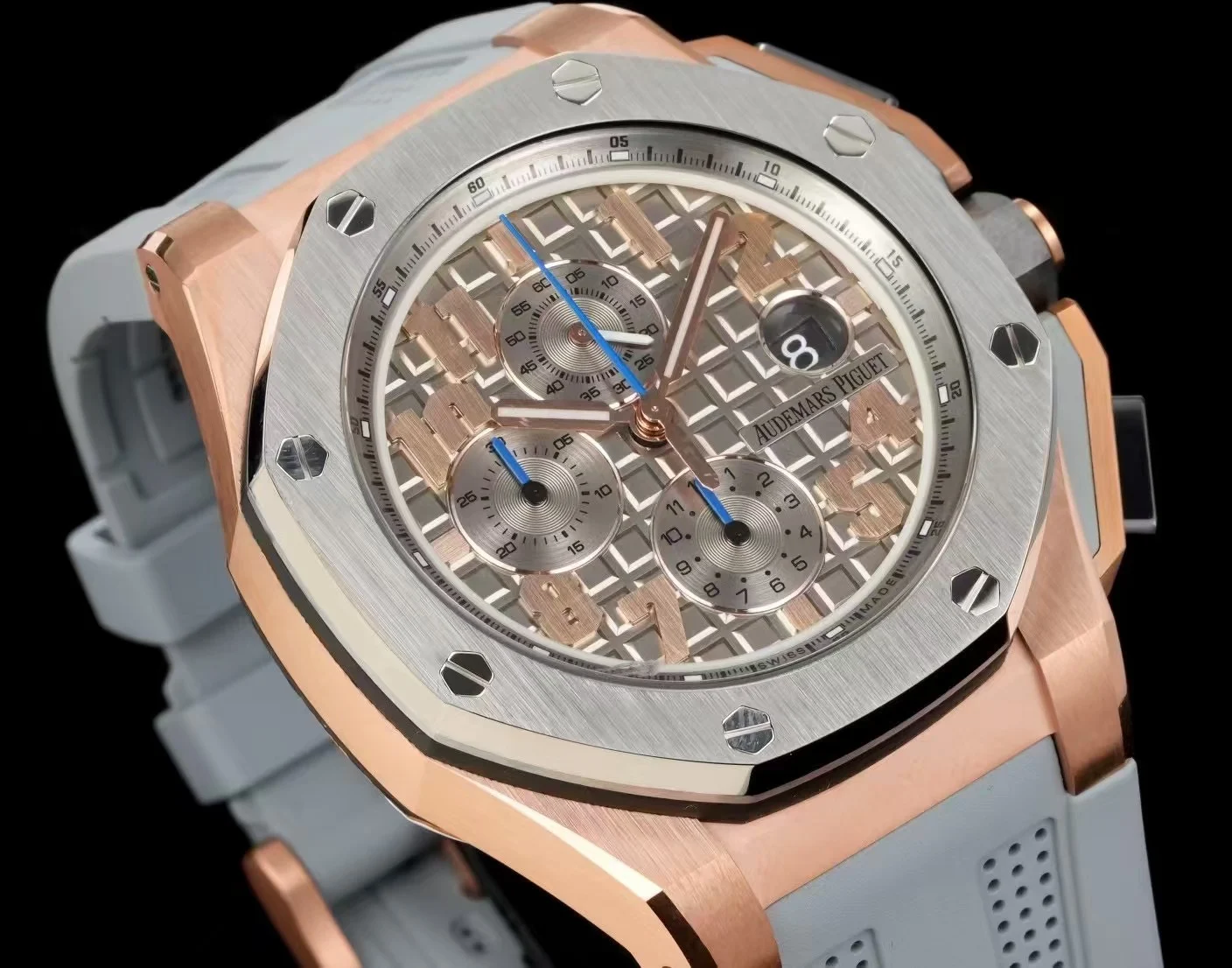 Audemars Piguet Royal Oak Offshore Chocolate 26210 — photographed off the sweep