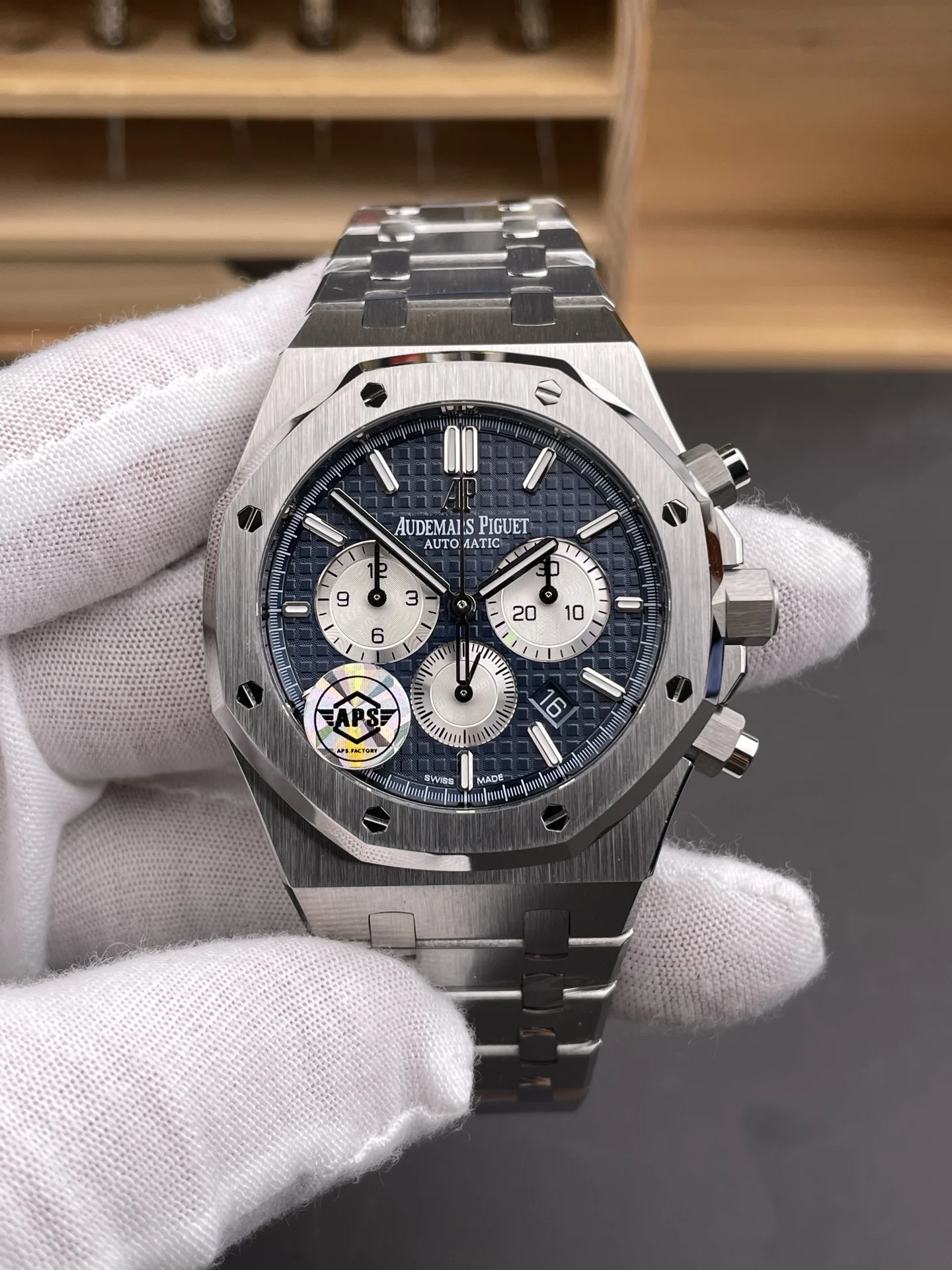 Audemars Piguet Royal Oak Panda 26331 — photographed off the sweep