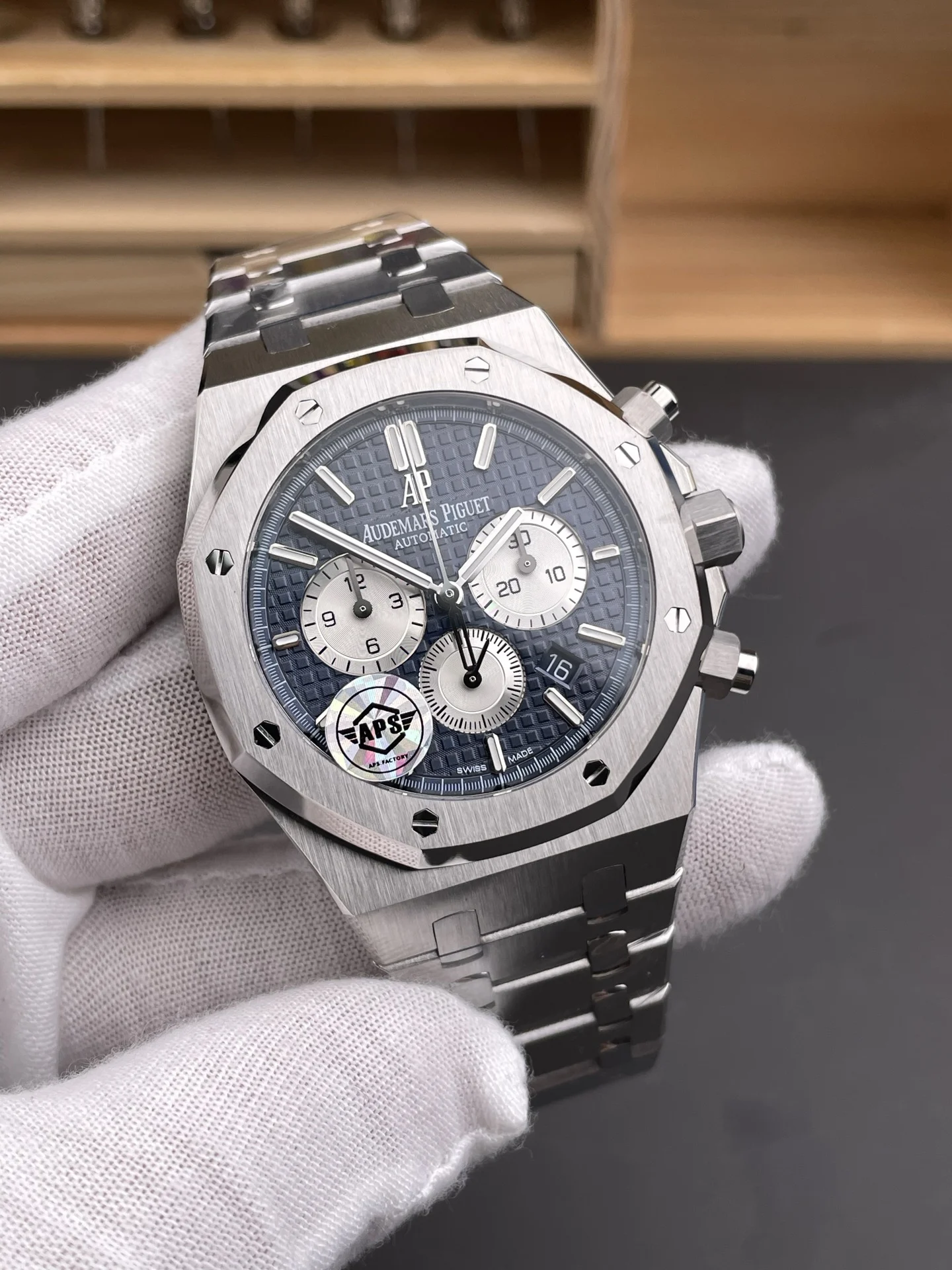 Audemars Piguet Royal Oak Panda 26331 — photographed off the sweep