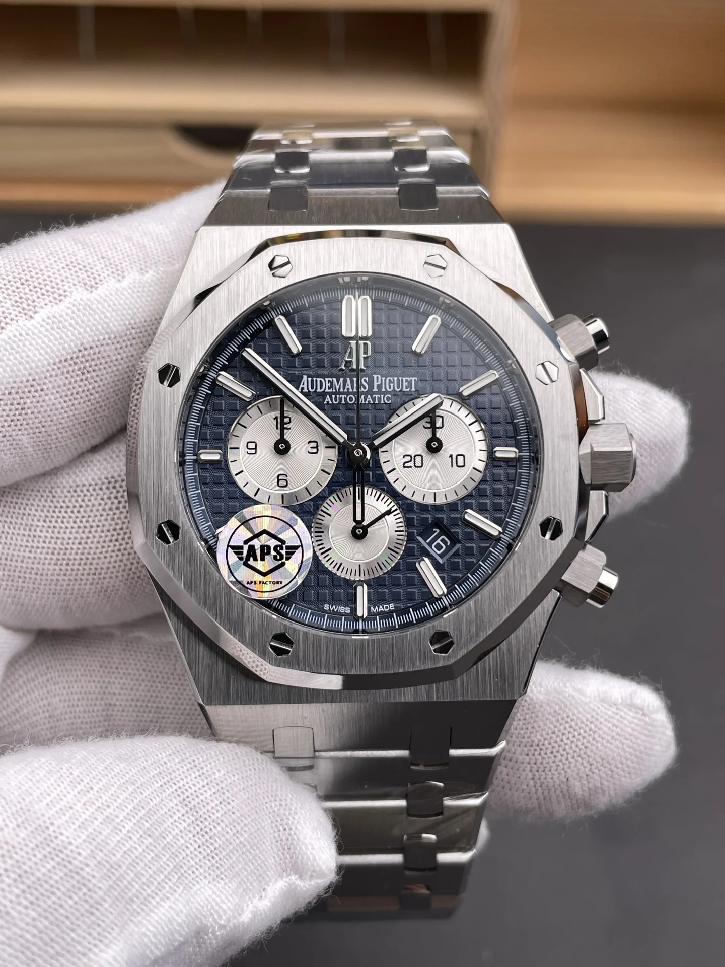 Audemars Piguet Royal Oak Panda 26331 — photographed off the sweep