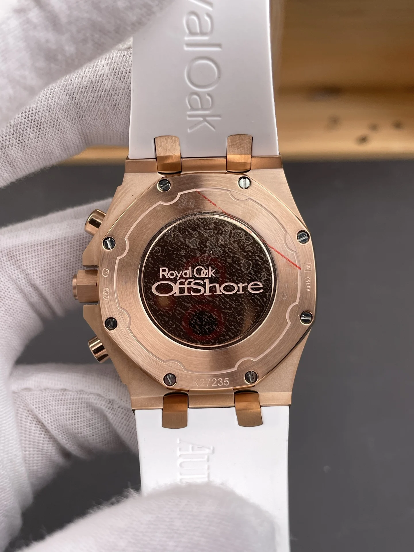 Audemars Piguet Royal Oak Rose Gold 26231 — photographed off the sweep