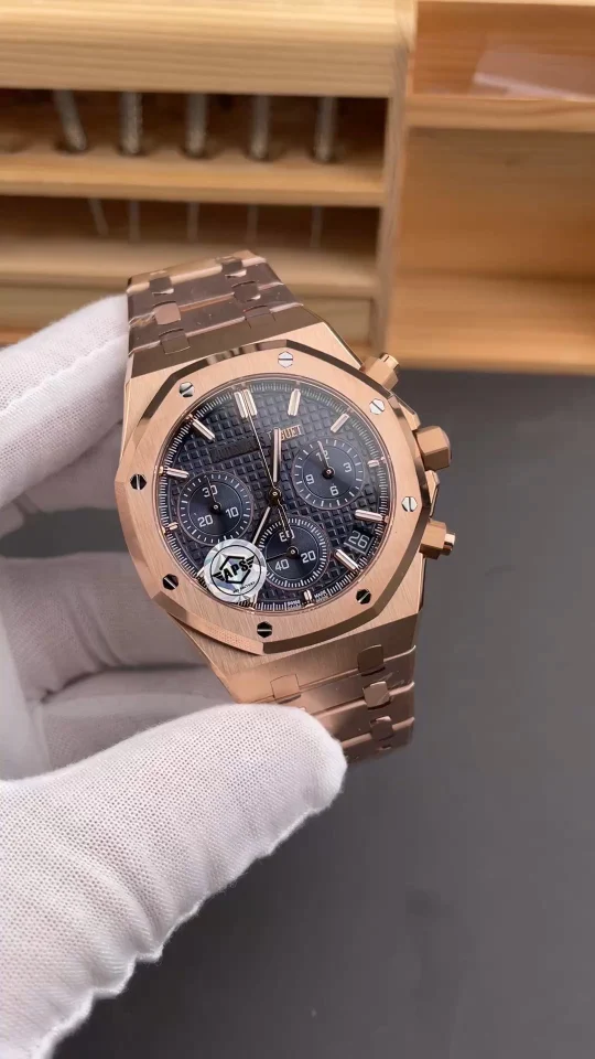 Audemars Piguet Royal Oak Rose Gold Blue Dial 26240