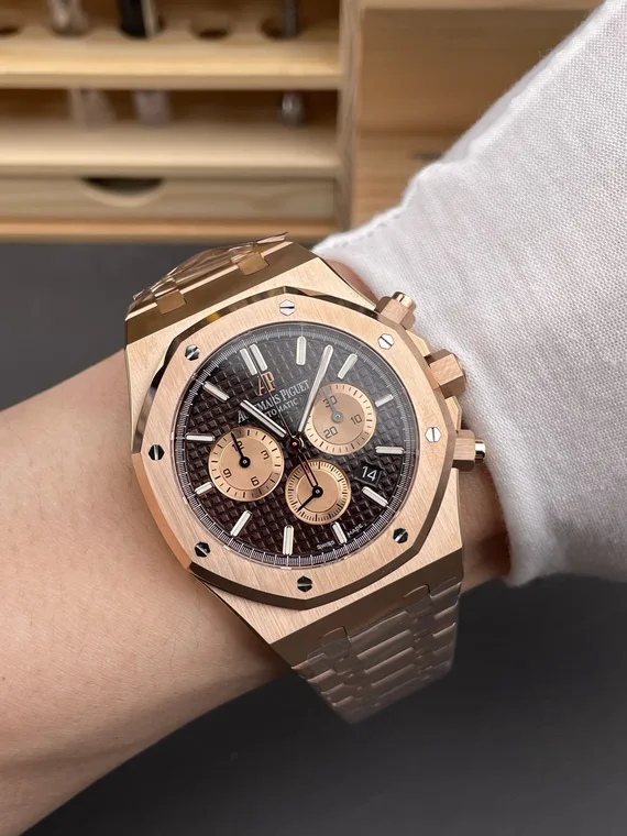 Audemars Piguet Royal Oak Rose Gold Brown Dial 26331OR