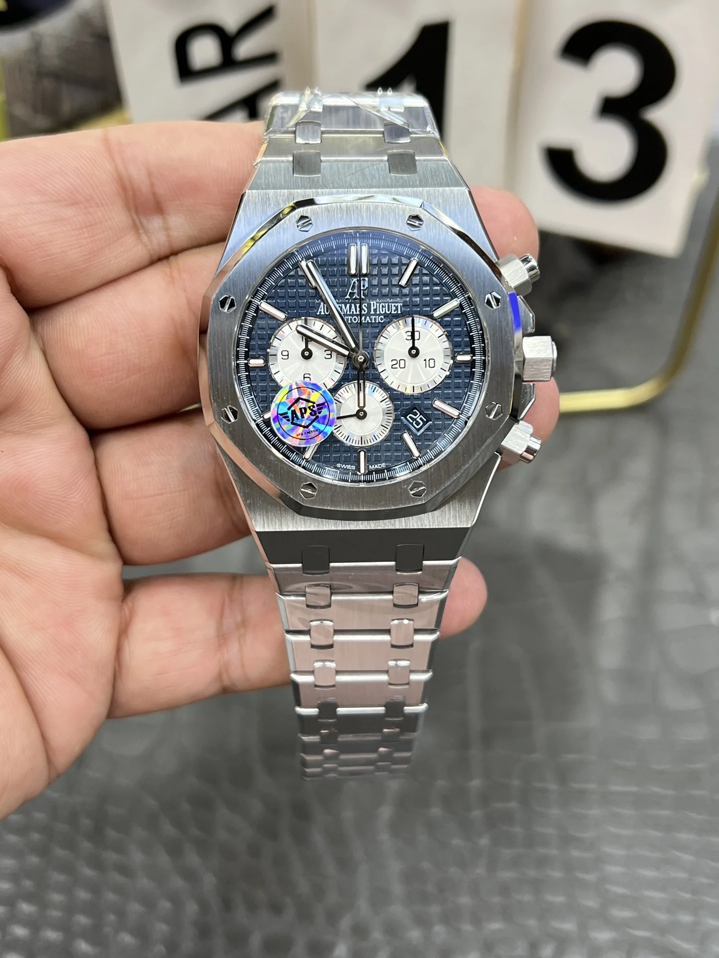 Audemars Piguet Royal Oak Steel 26331 — photographed off the sweep