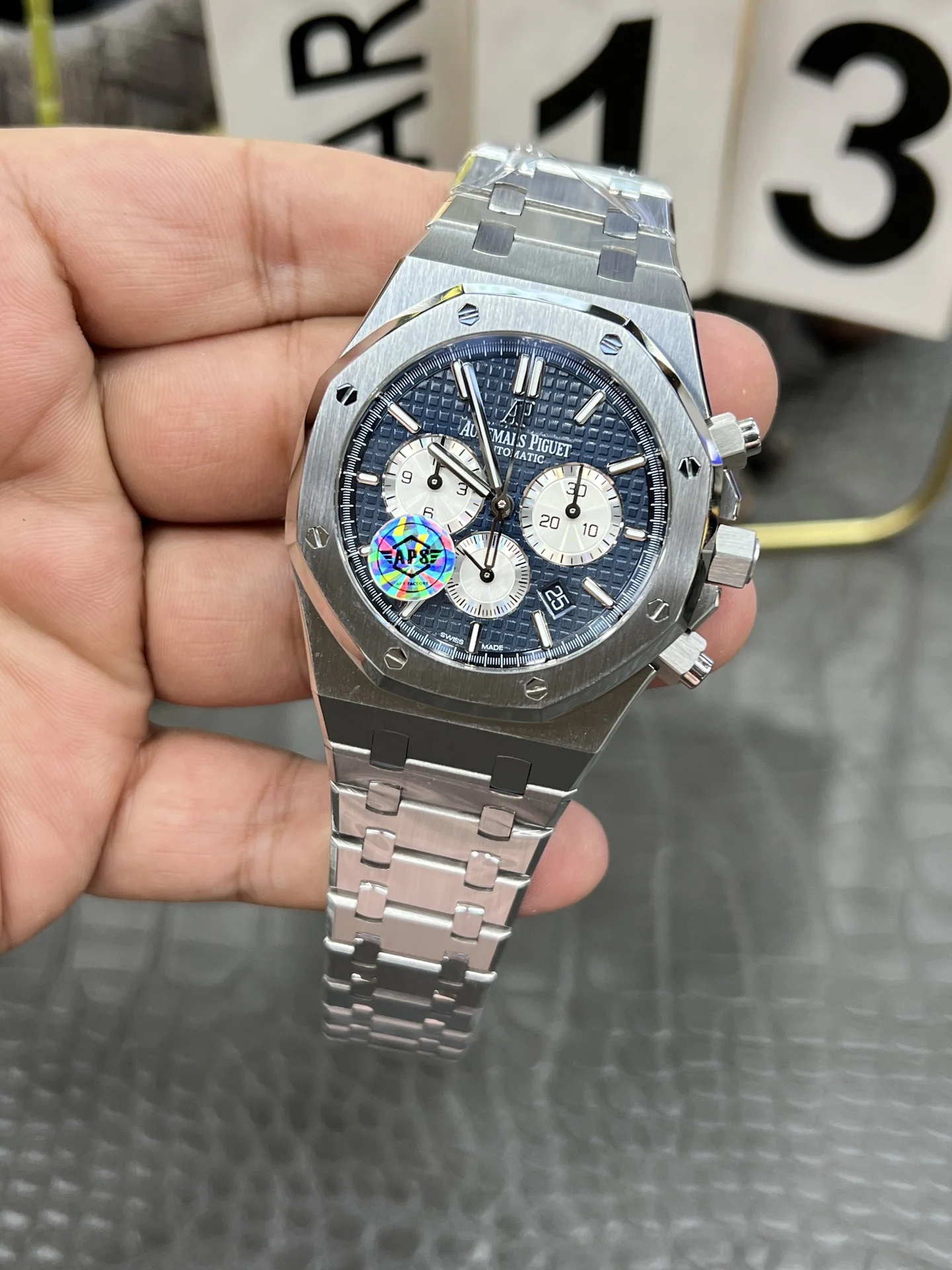 Audemars Piguet Royal Oak Steel 26331 — photographed off the sweep
