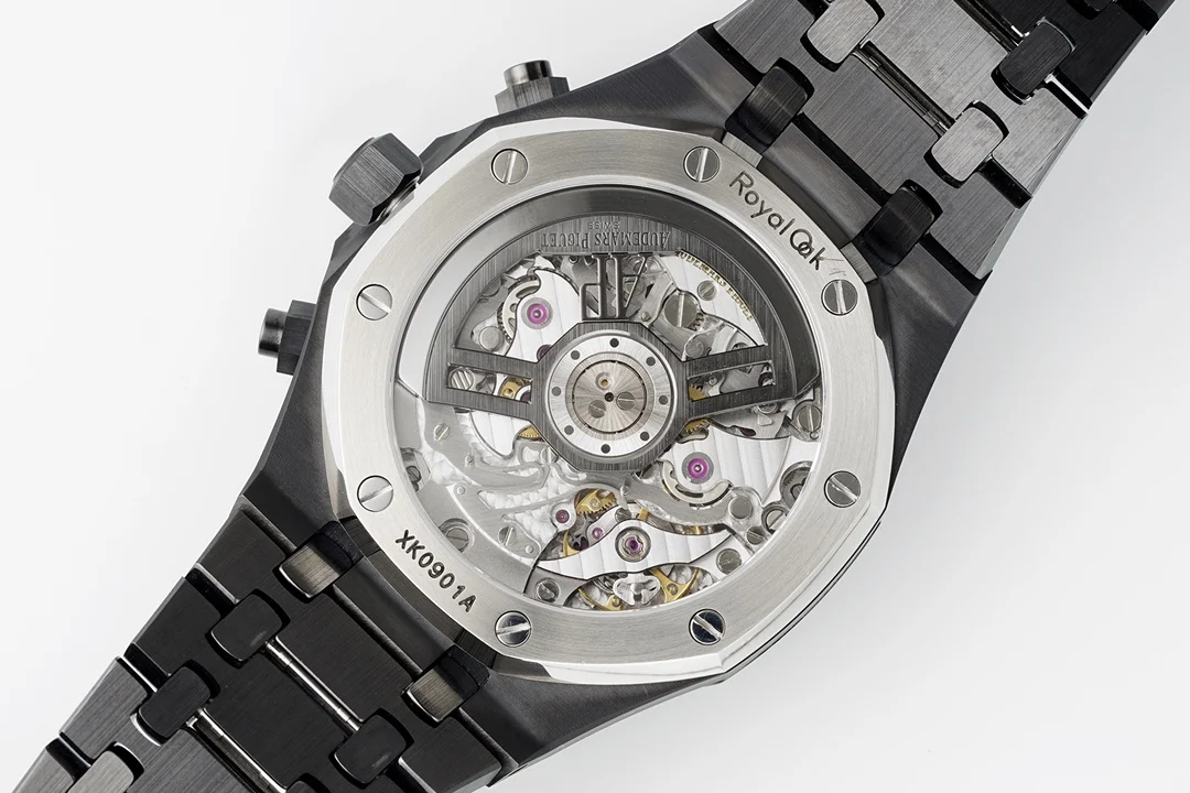 Audemars Piguet Royal Oak Tapisserie Steel 26240 — photographed off the sweep