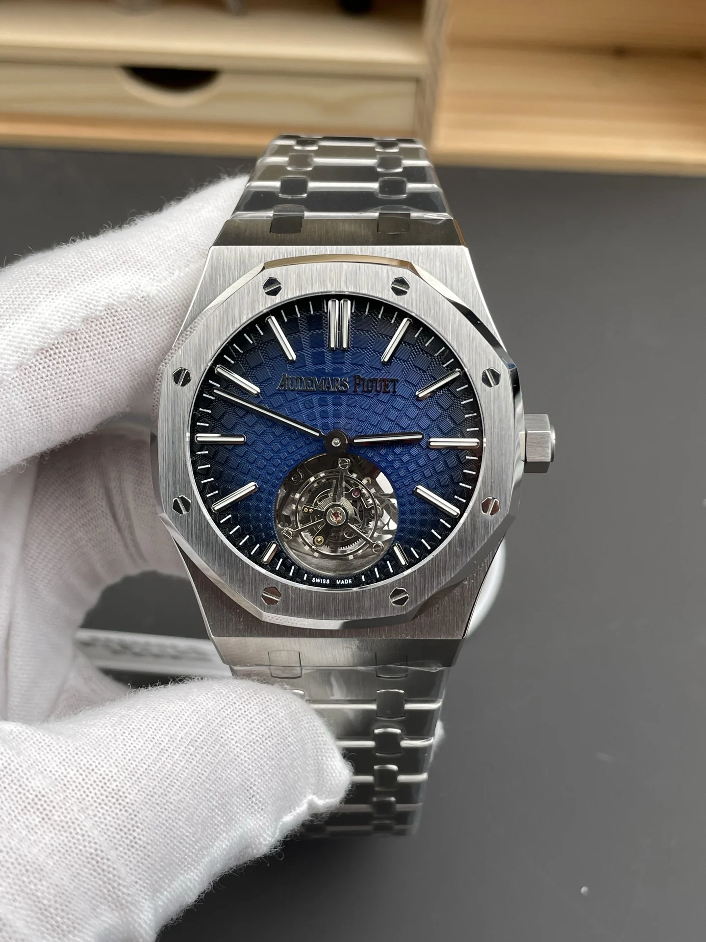 Audemars Piguet Royal Oak Tourbillon 26530 — photographed off the sweep
