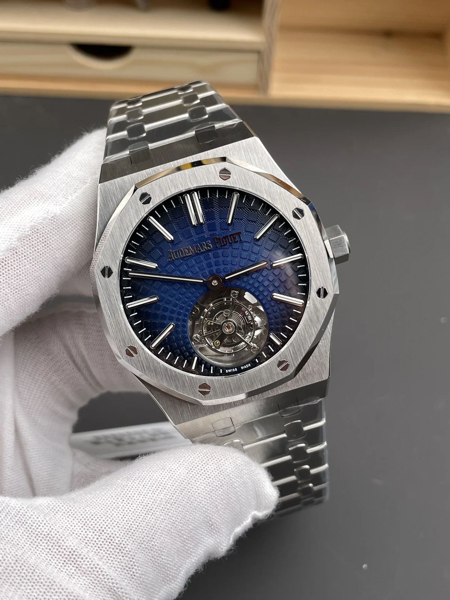 Audemars Piguet Royal Oak Tourbillon 26530 — photographed off the sweep