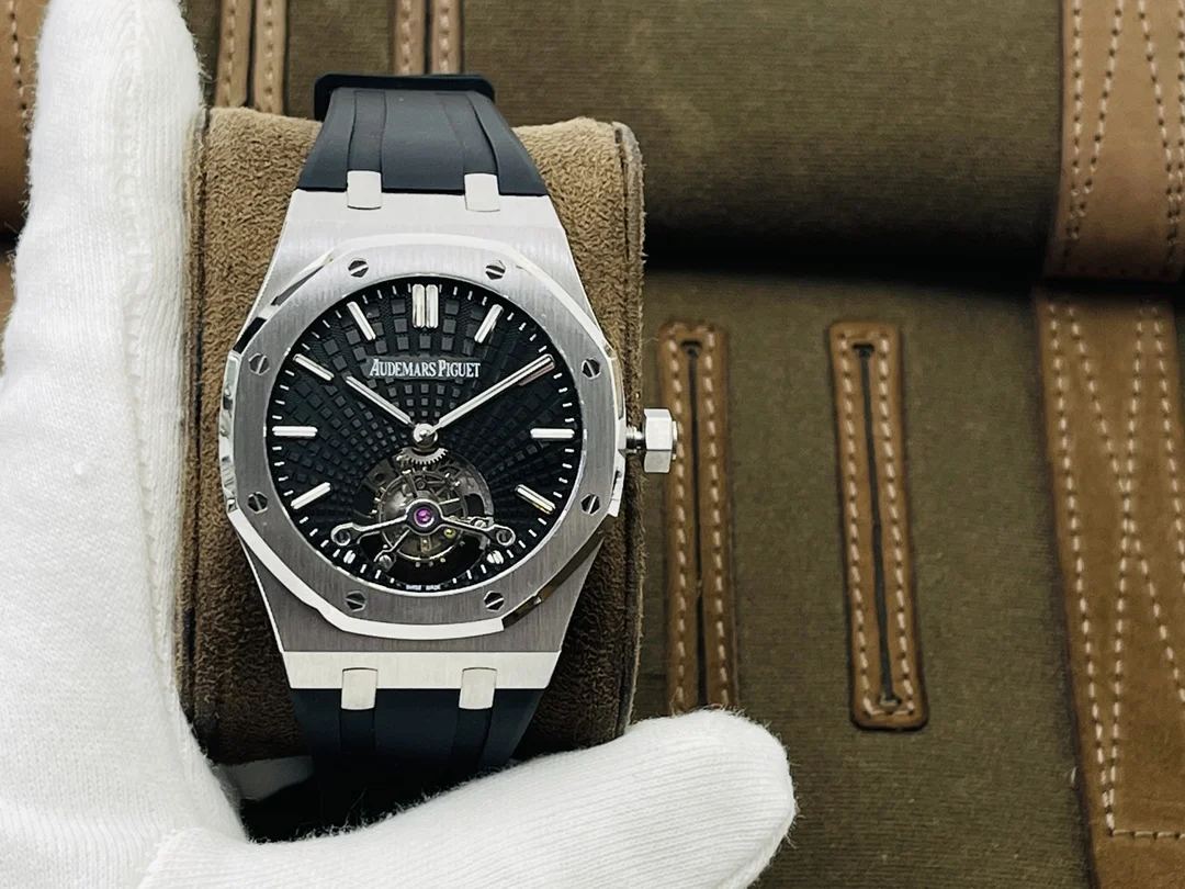 Audemars Piguet Royal Oak Tourbillon Tapisserie — photographed off the sweep