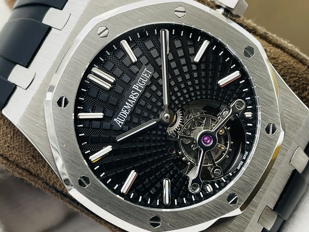 Audemars Piguet Royal Oak Tourbillon Tapisserie — photographed off the sweep