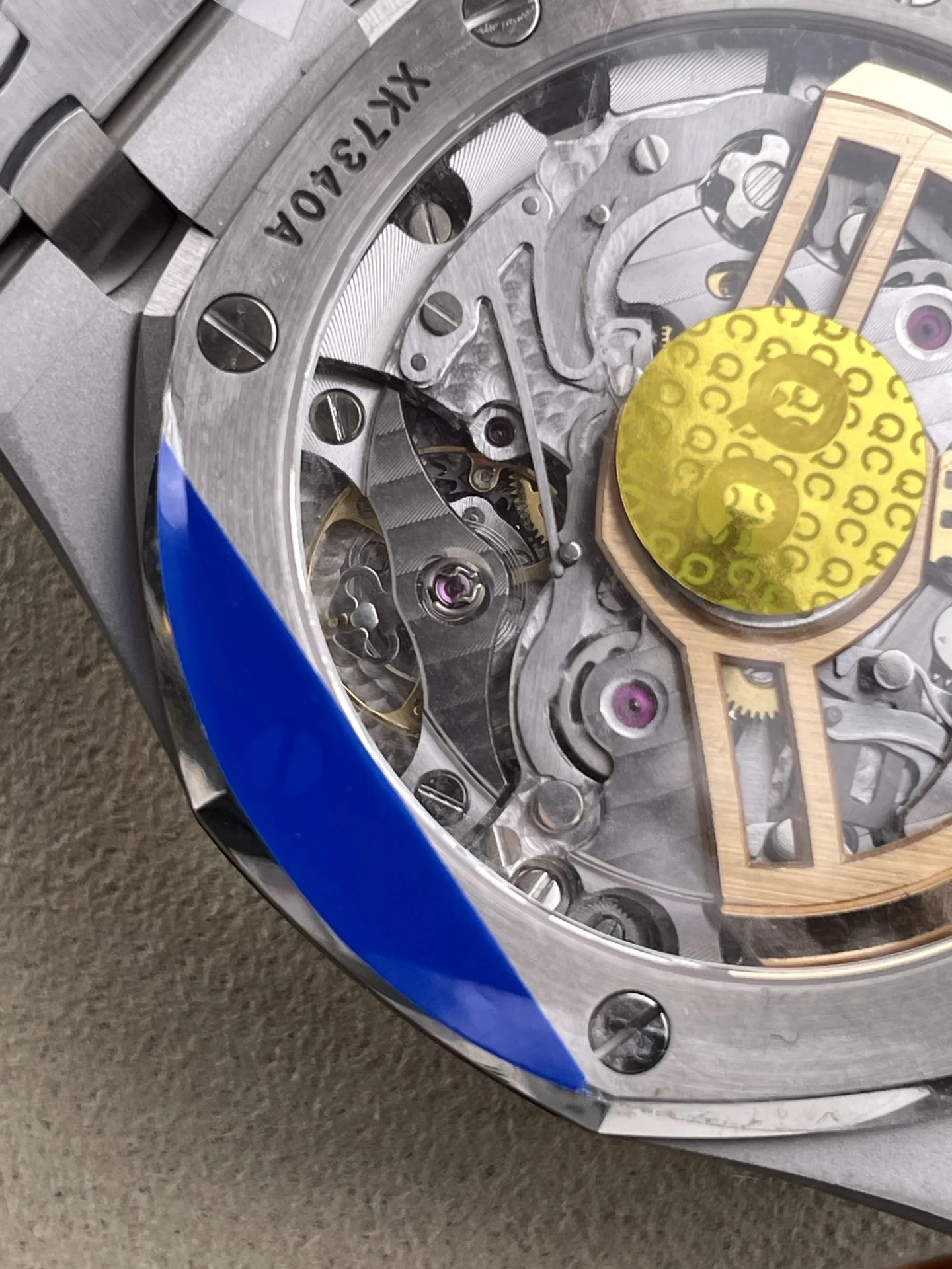 Audemars Piguet Royal Oak White Dial — photographed off the sweep