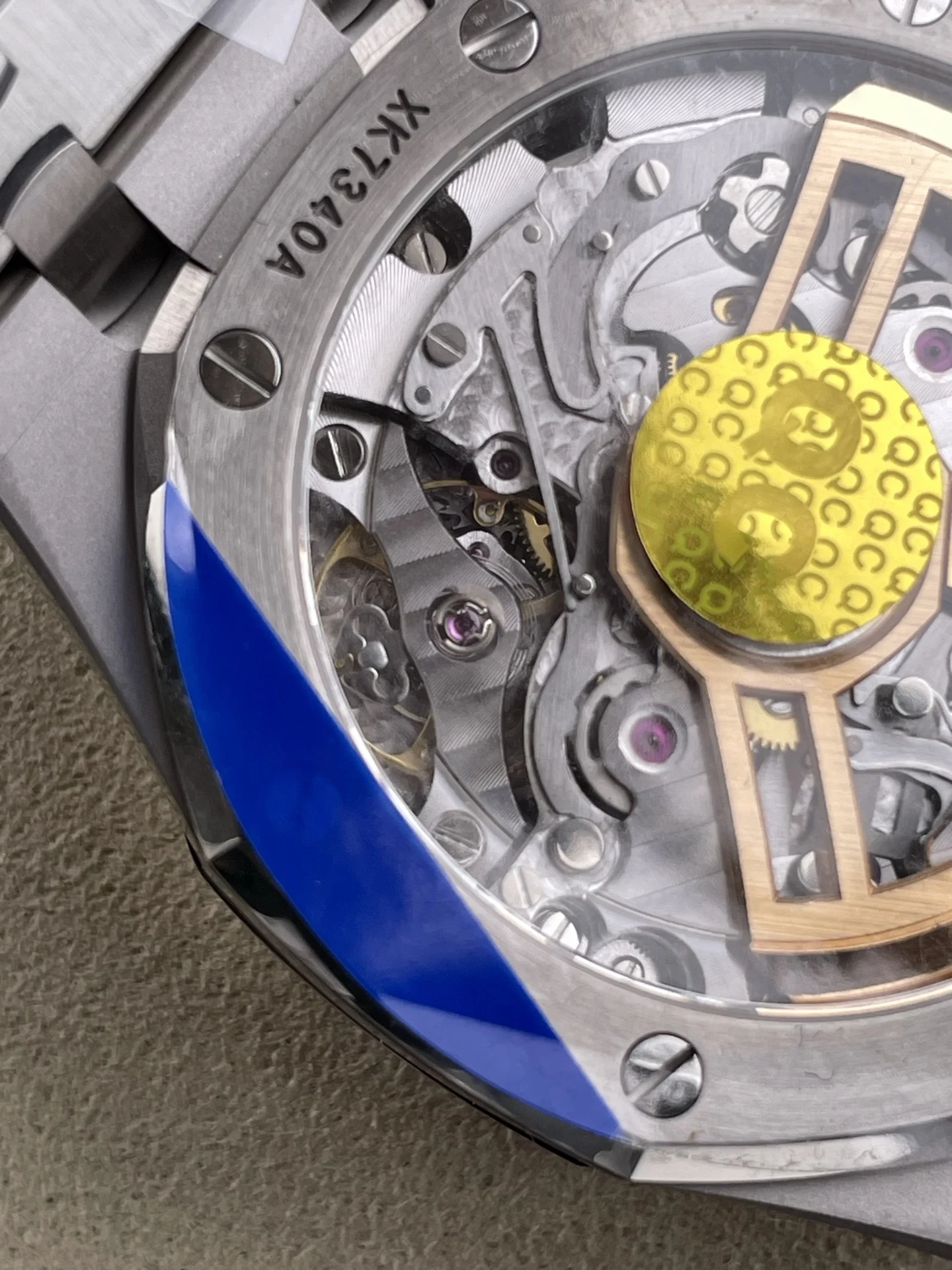 Audemars Piguet Royal Oak White Dial — photographed off the sweep