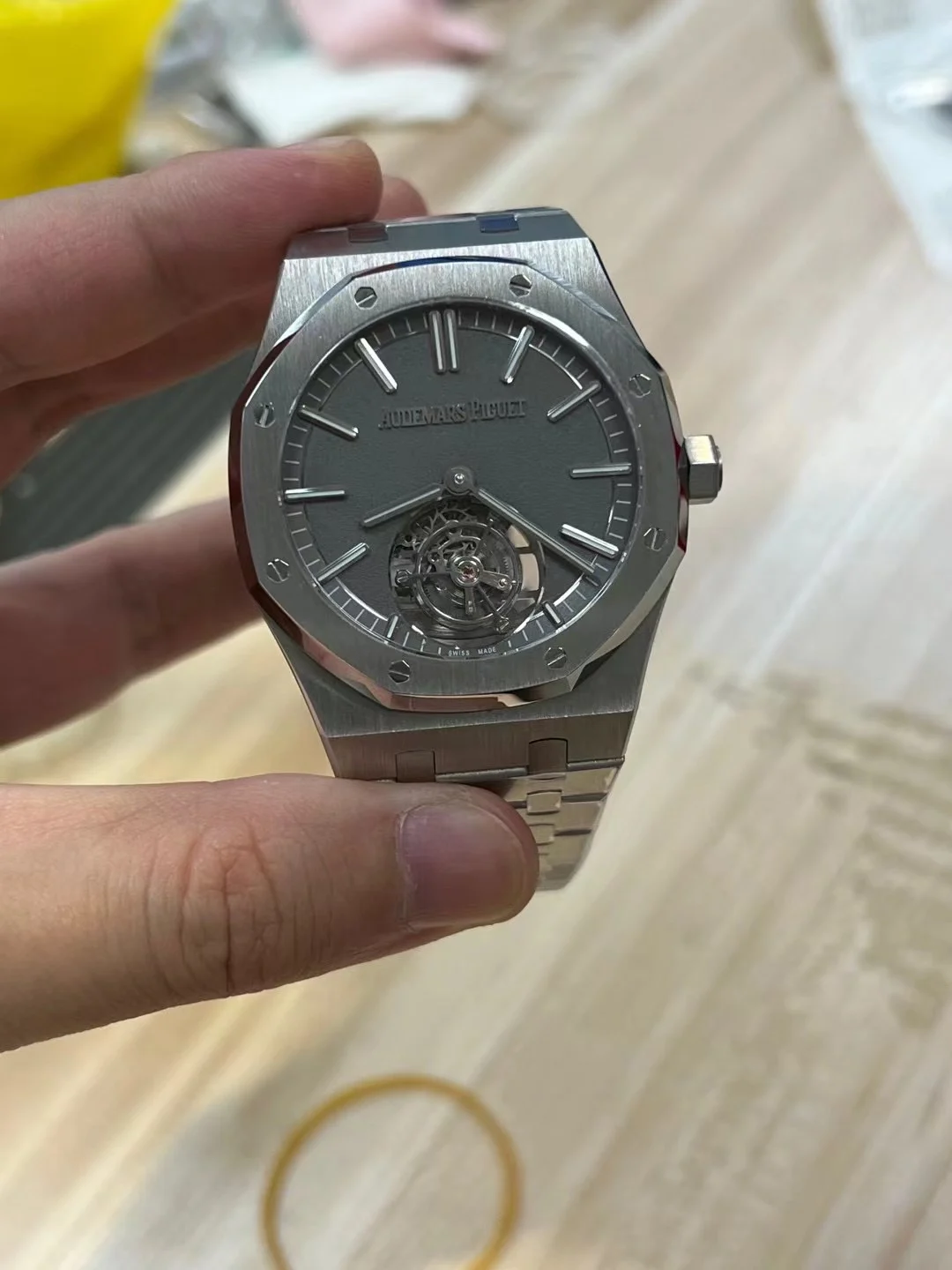 Audemars Piguet Tourbillon — photographed off the sweep