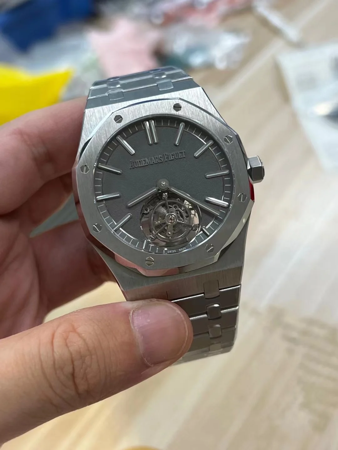 Audemars Piguet Tourbillon — photographed off the sweep