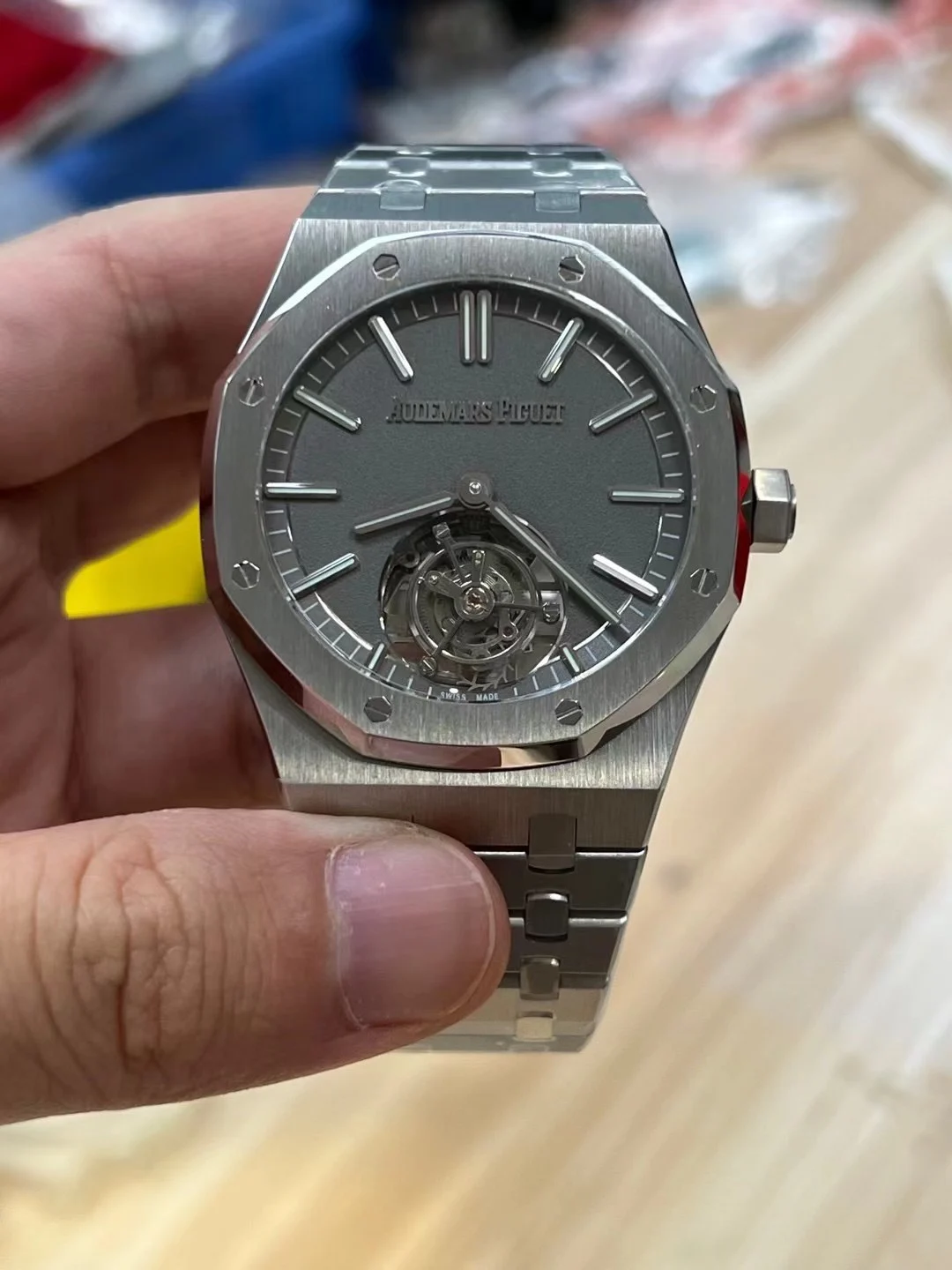 Audemars Piguet Tourbillon — photographed off the sweep