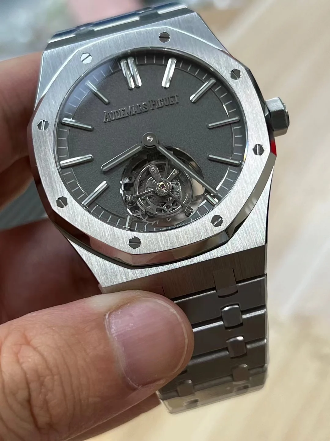 Audemars Piguet Tourbillon — photographed off the sweep