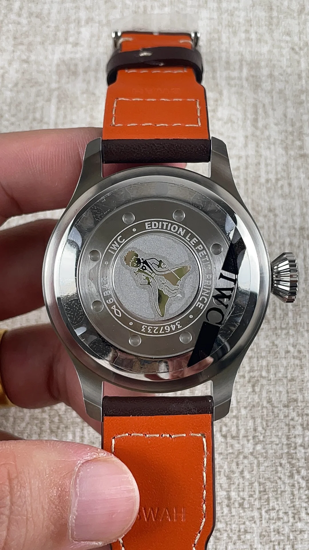 AZ IWC Big Fly — photographed off the sweep