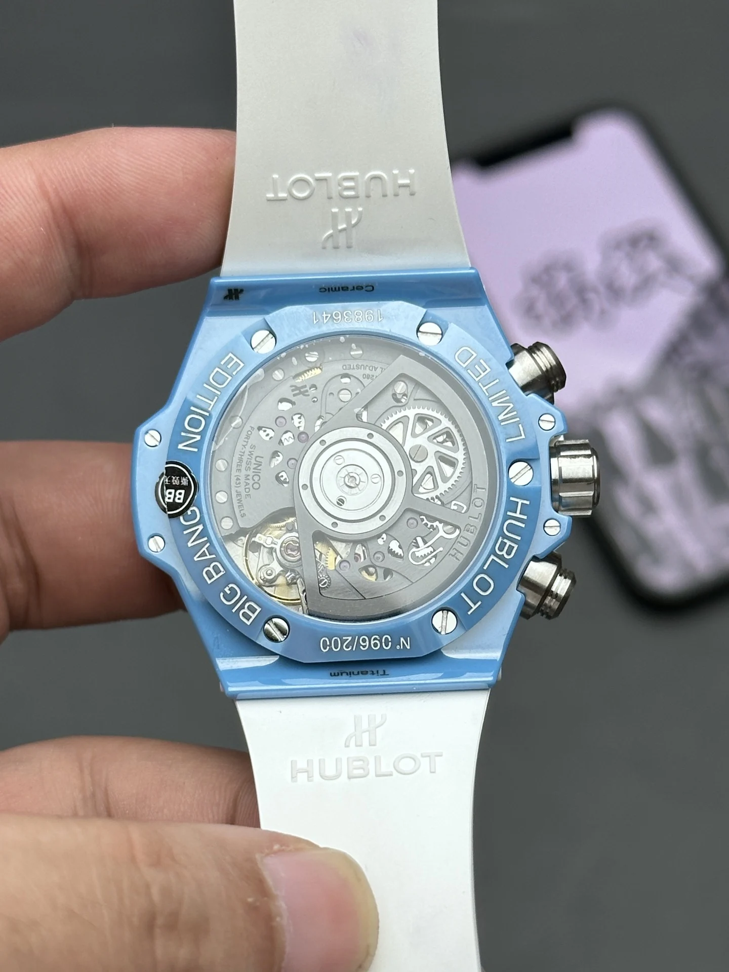 BBF Tiffany Blue 42mm — photographed off the sweep