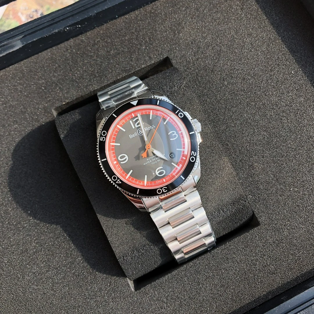 Bell & Ross men's watch, 41mm dress style, original Swiss — photographed off the sweep