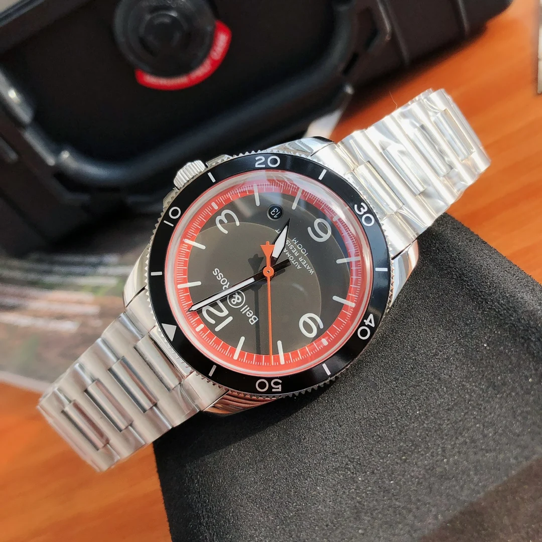 Bell & Ross men's watch, 41mm dress style, original Swiss — photographed off the sweep