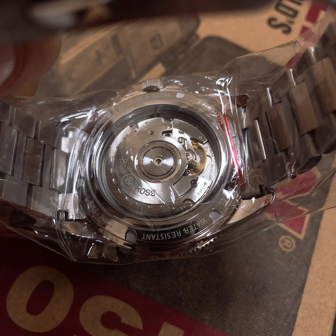 Bell & Ross men's watch arrived, 41mm dress style, original Swiss — photographed off the sweep
