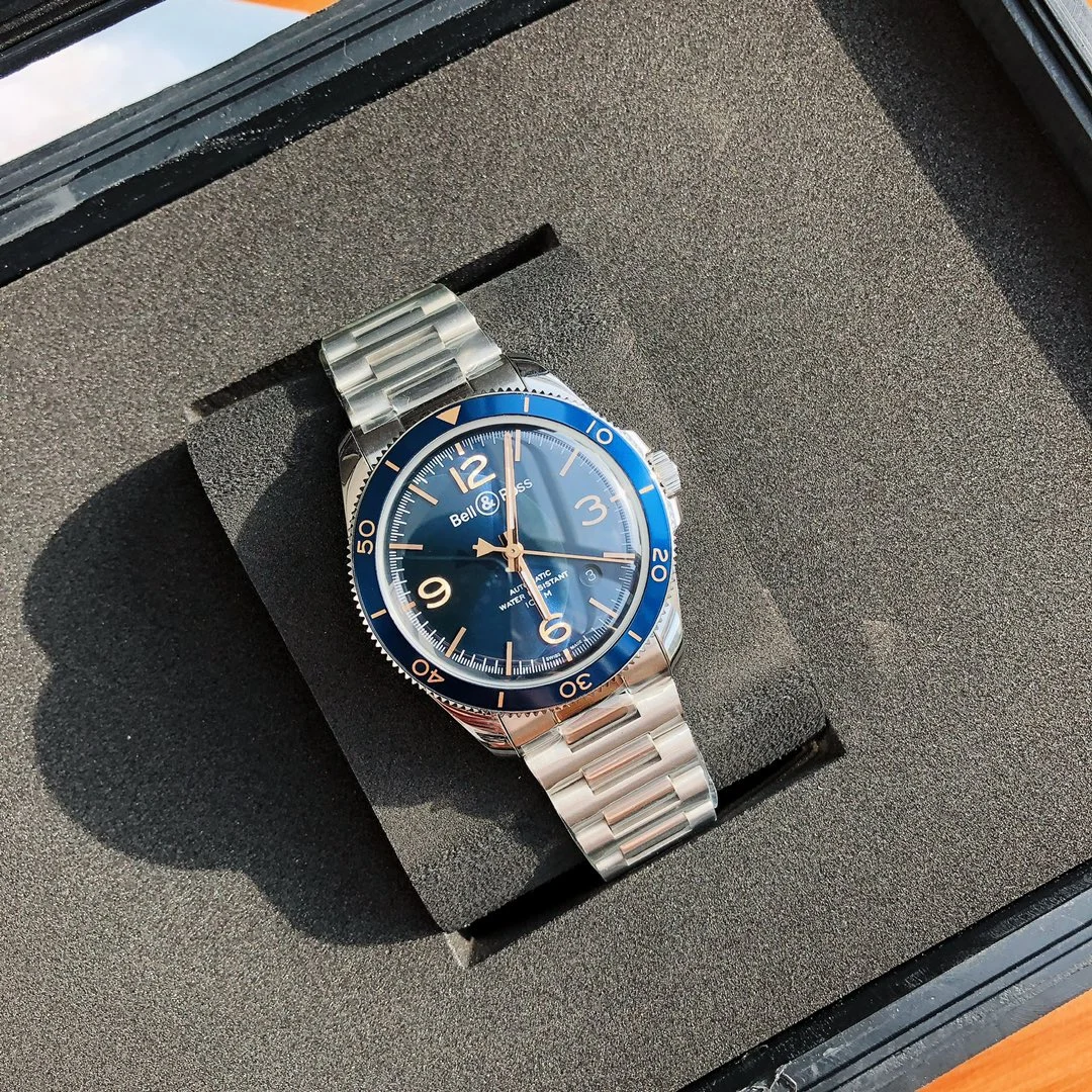 Bell & Ross men's watch, dress style, 41mm, original Swiss — photographed off the sweep