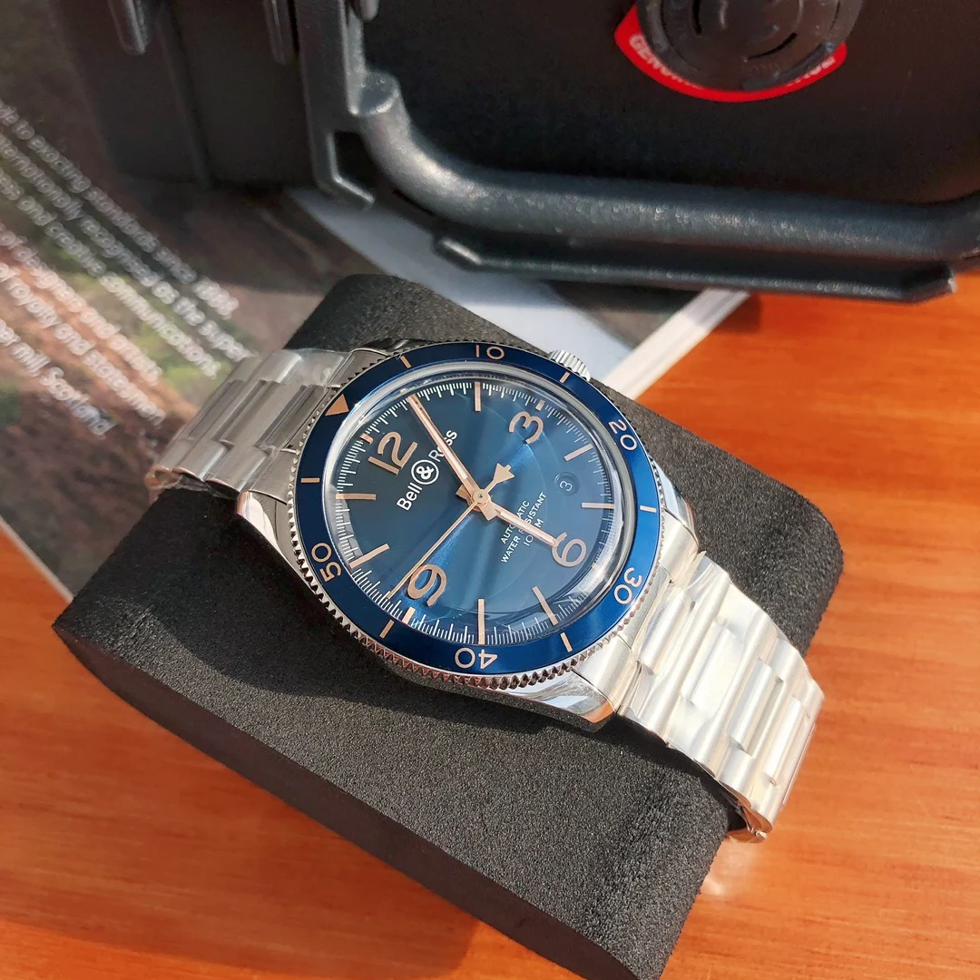 Bell & Ross men's watch, dress style, 41mm, original Swiss — photographed off the sweep