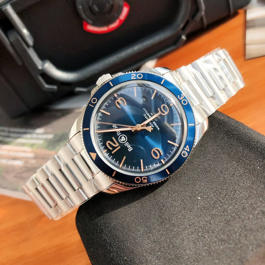 Bell & Ross men's watch, dress style, 41mm, original Swiss — photographed off the sweep