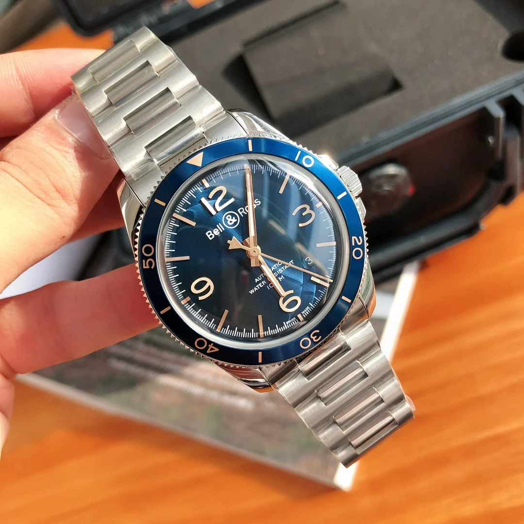 Bell & Ross men's watch, dress style, 41mm, original Swiss — photographed off the sweep