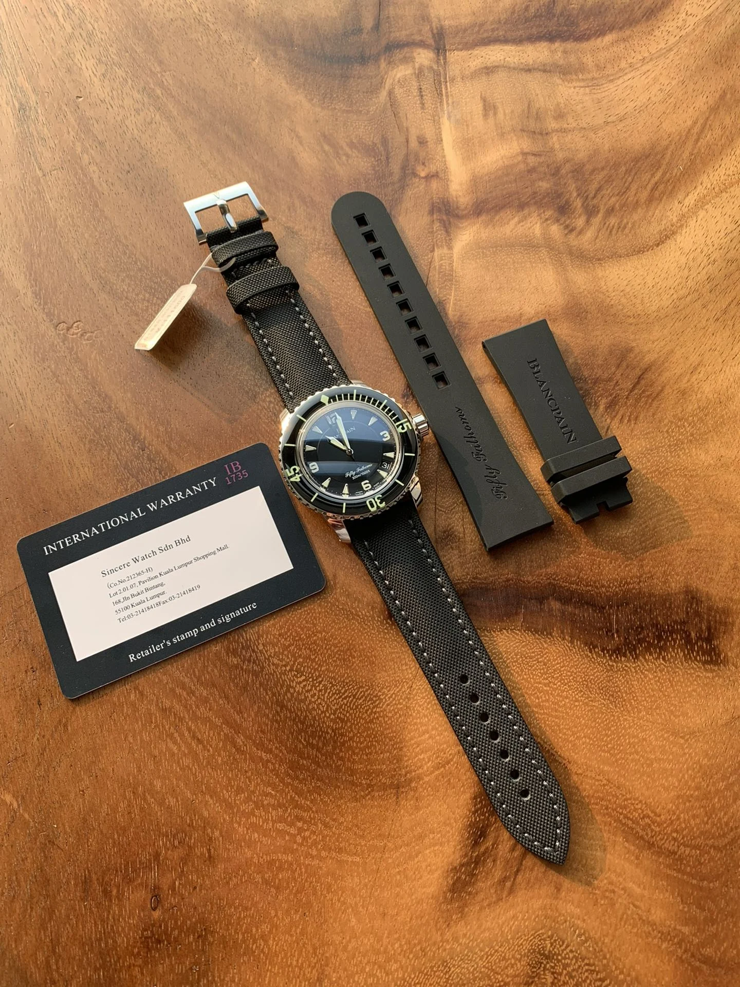 Blancpain 45mm — photographed off the sweep